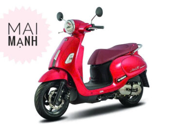 Xe ga SYM Attila 50 màu đỏ tại Showroom Mai Mạnh.