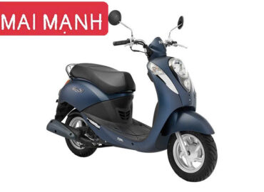 Xe máy SYM Elite 50 phiên bản đặc biệt màu xanh đen sơn mờ.