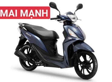 Xe tay ga SYM Shark 50 EFI màu xanh đen chính hãng tại Mai Mạnh Tây Ninh