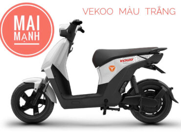 Xe máy điện YADEA VeKoo màu trắng chính hãng tại Mai Mạnh.
