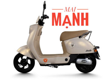 Xe điện Yadea iCute H màu Vàng Cam Đất: Sang trọng tại Mai Mạnh