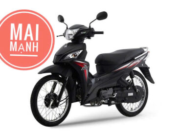 Xe SYM Angel 110 màu đen sang trọng tại Mai Mạnh Trảng Bàng.