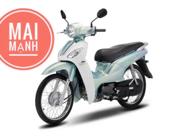 Xe SYM Angela 50 màu xanh ngọc trắng chính hãng tại Mai Mạnh.