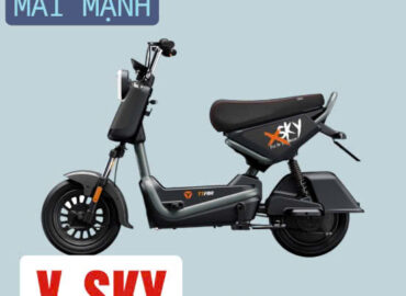 Xe điện Yadea X-Sky màu đen tại Mai Mạnh Trảng Bàng.