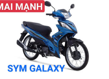 Xe máy SYM Galaxy 50cc bản phanh đùm màu xanh tại Mai Mạnh