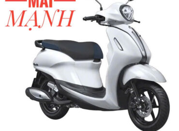 Xe Yamaha Grande đặc biệt màu trắng đen tại Mai Mạnh.