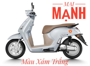 Xe máy điện Yadea Osta phiên bản màu xám trắng thanh lịch tại Mai Mạnh